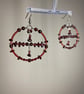 Garnette - Garnet & Glass Beaded Earrings - Image 1