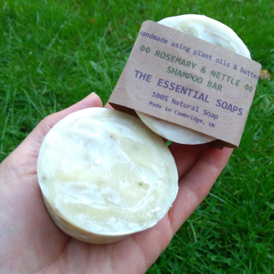 Nettle & Rosemary Shampoo, Oily Hair, Natural Soap, Vegan, Aromatherapy