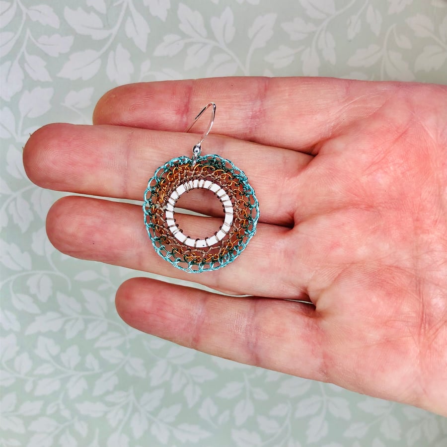 Circle earrings  - sustainable jewellery