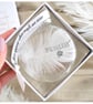 Personalised Feather Memorial Bauble, Round Glass Christmas Ornament, Name Date  - Image 7