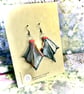 Stainless steel origami earrings (pair) - Image 2