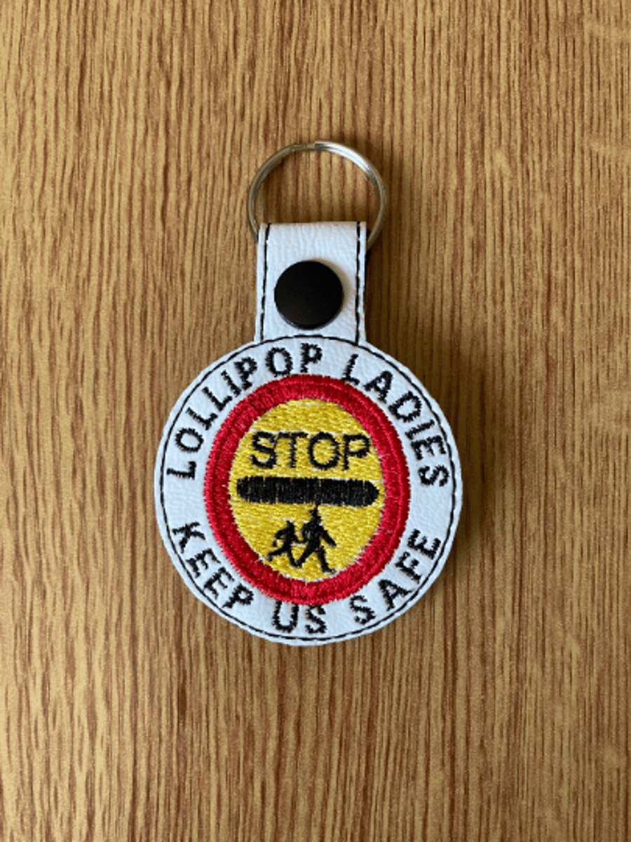 1186. Lollipop ladies keep us safe keyring.