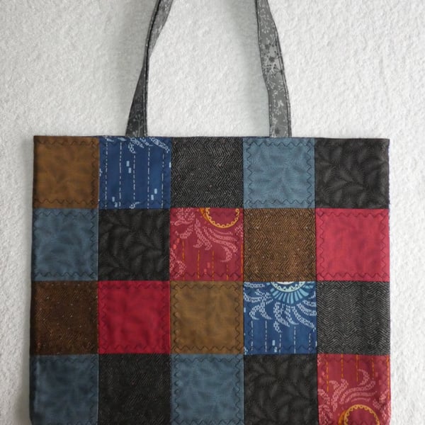 Patchwork Bag. Downton Abbey Fabric Patchwork Bag. Quilted Bag No.2