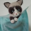 Ragdoll Kitten, Dotpebblesknits Design, Snowshoe Kitten 