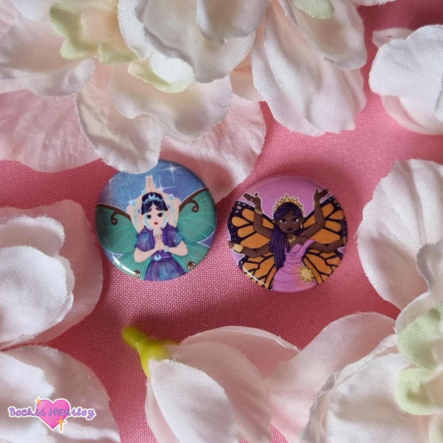 Goddesses Button Badge Pair - Button Badges - Accessories