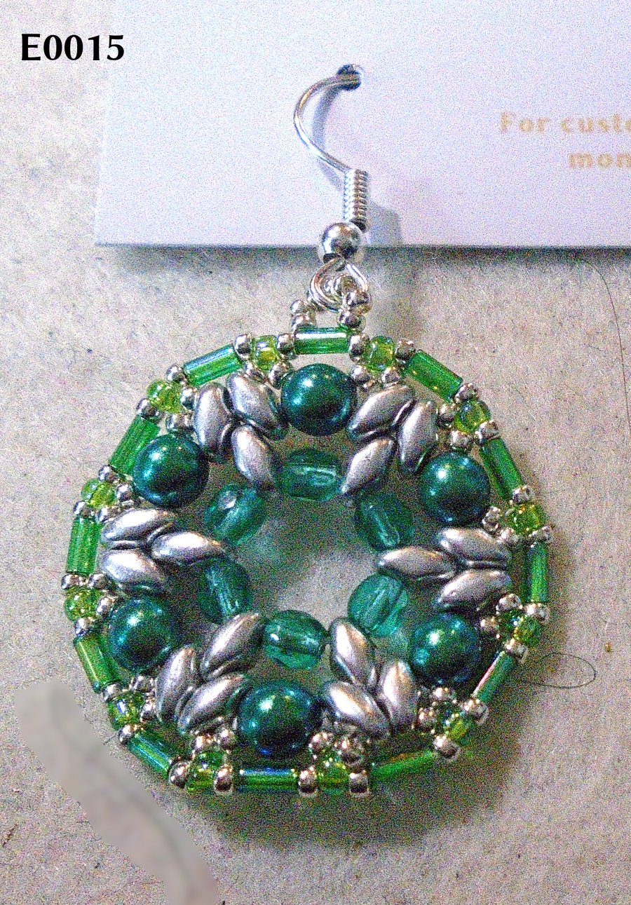 1920s-style bead earrings (customisable)