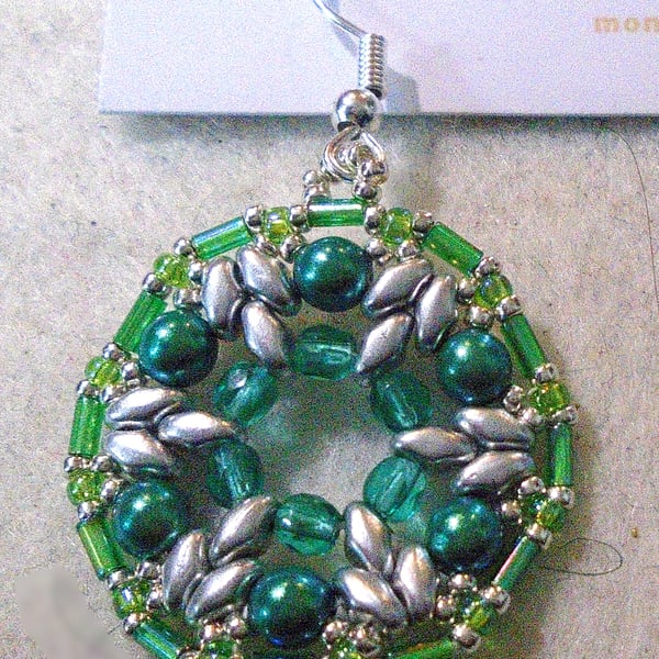 1920s-style bead earrings (customisable)