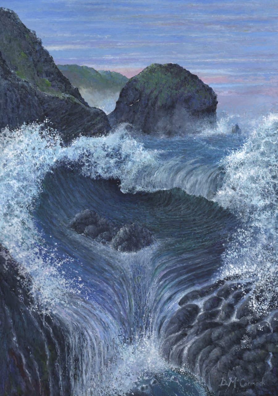 ORIGINAL - Storm at Mullion Cliff