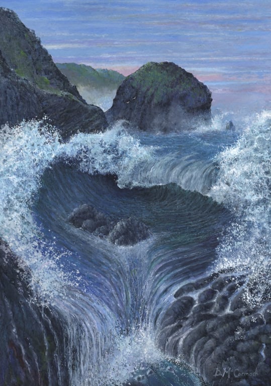 ORIGINAL - Storm at Mullion Cliff
