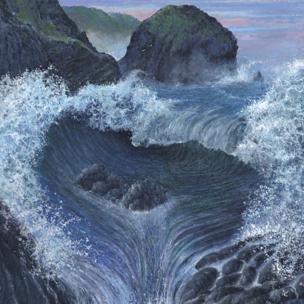 ORIGINAL - Storm at Mullion Cliff