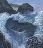 ORIGINAL - Storm at Mullion Cliff - Image 1