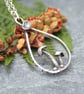 Silver woodland necklace, Autumnal jewellery, toadstool necklace - Image 5