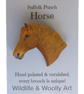 Suffolk Punch Horse Brooch - Hand Painted & Varnished