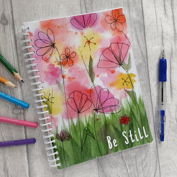 'Be Still' Notebook in A4 or A5