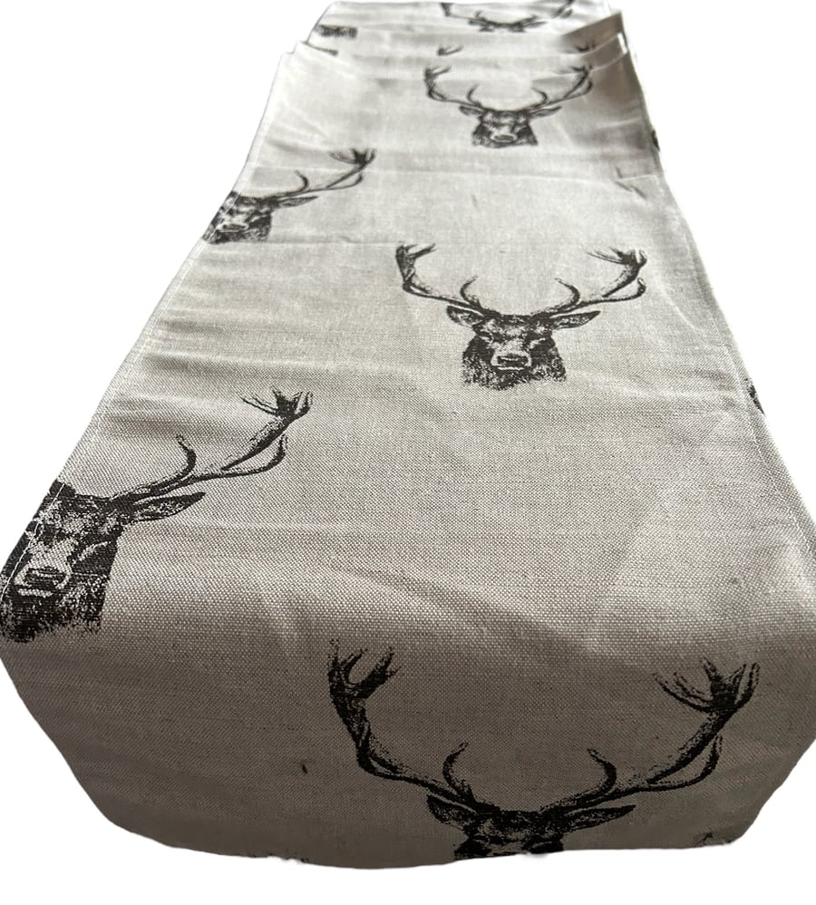 Stag Print, Table Runner 2m x 30cm Gift Idea