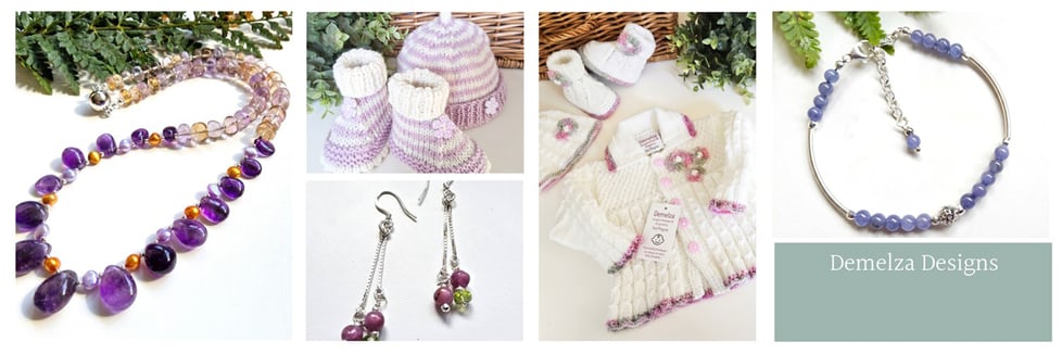 Demelza Designs for Jewellery & Cosy Baby Handknits 
