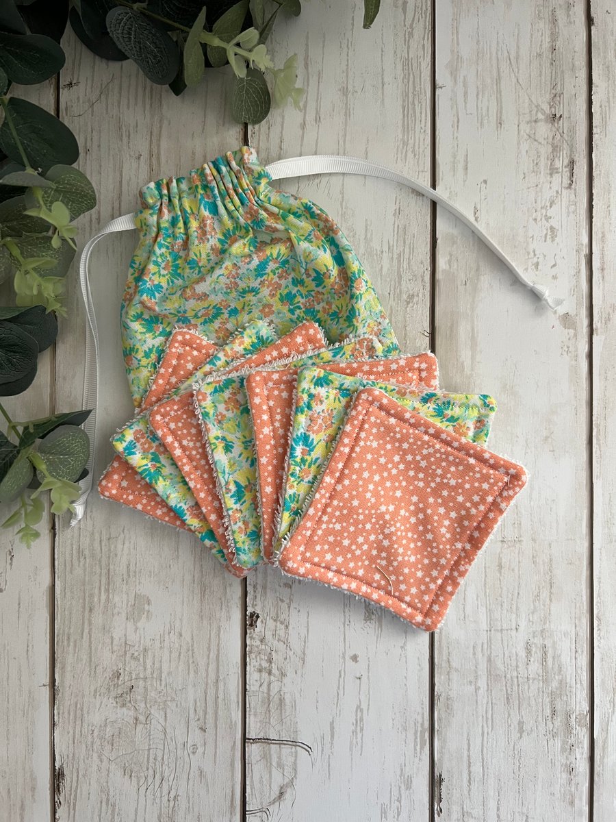 Eco Friendly Reusable Face WIpes, Cleansing Facial Pads, Beauty Gift, 7 Pack