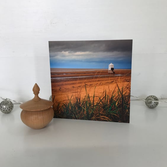 Photographic Greetings Card, Blank Greetings Card, Lighthouse, Burnham on Sea