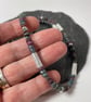 Ruby in apatite and handmade silver bead necklace, adjustable length  - Image 7