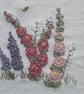 Hand Embroidered Keepsake Greetings card - Image 2