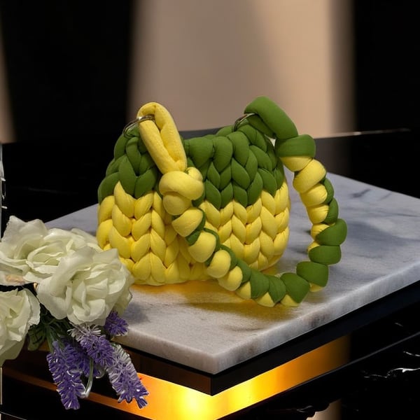 Hand-crocheted bag - Pineapple