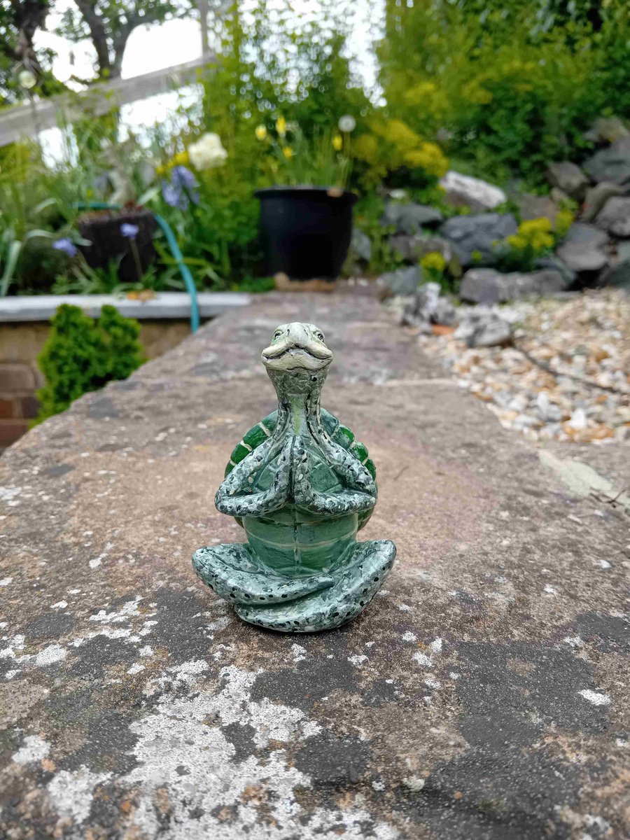 Turtle Statue in medative posture 