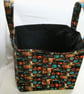 Halloween Trick and Treat Basket, Cotton Fabric Storage Box - Image 2