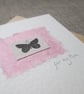 Pink Butterfly Mother's Day Card, blank inside - Image 3