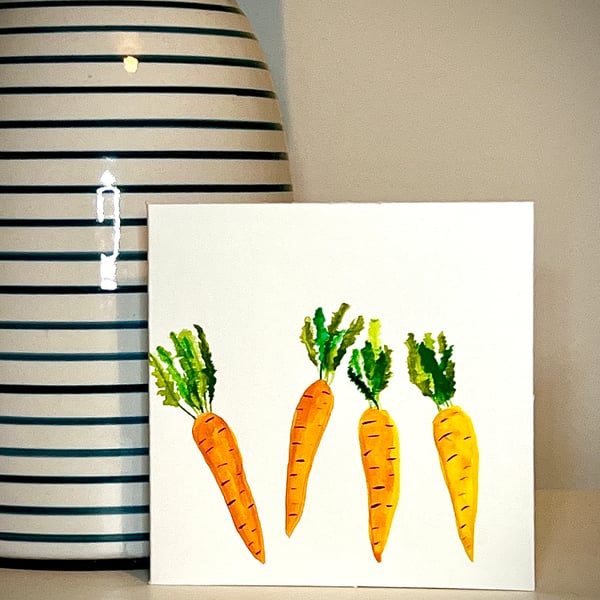 Carrot Card and Seeds - grow your own gift