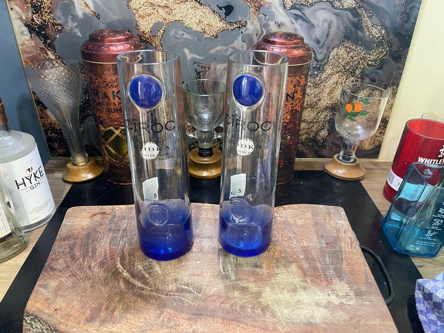 Ciroc vodka Vases, pair