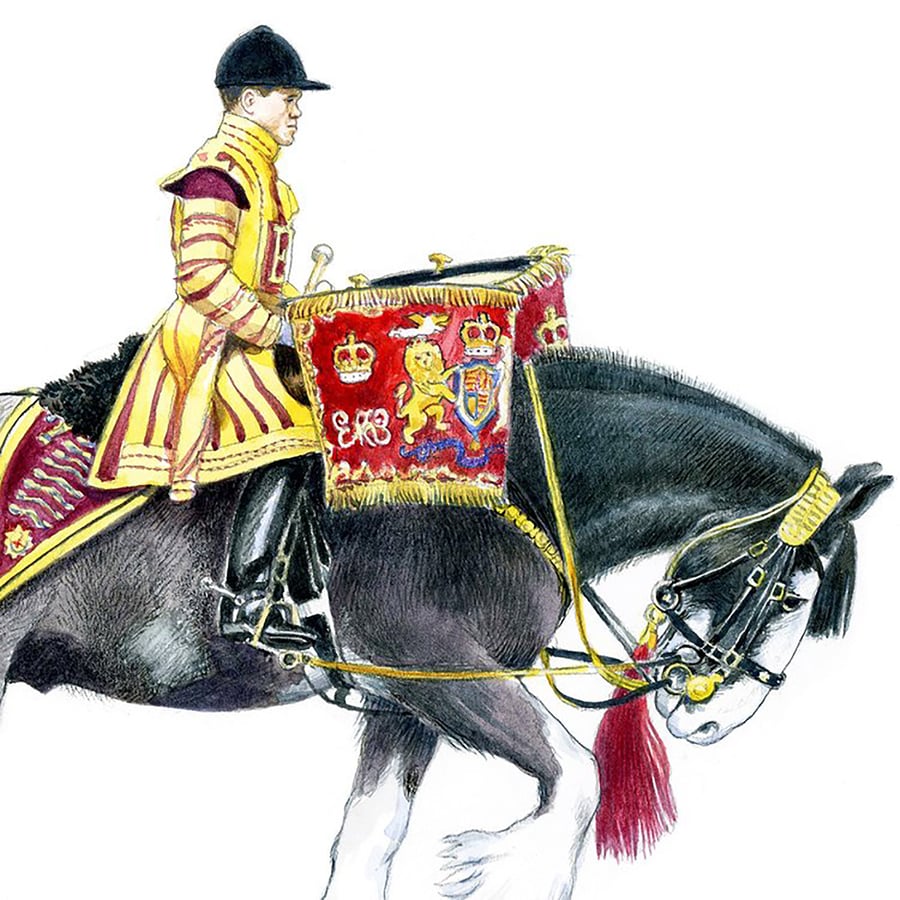 Drumhorse of the Household Cavalry