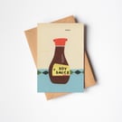 Soy Sauce Greeting Card