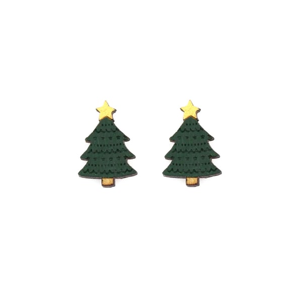 Christmas Tree Stud Earrings