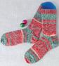 Hand knitted socks, merino wool socks, size 7-9