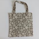 Xmas gift bag, eco christmas, snowflake xmas bag, Christmas gift bag, gift wrap