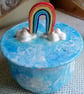 Upcycled rainbow and cloud trinket tin - Image 1