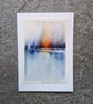 Evening Reflections. Blank Card. Handpainted Original 260172 - Image 4