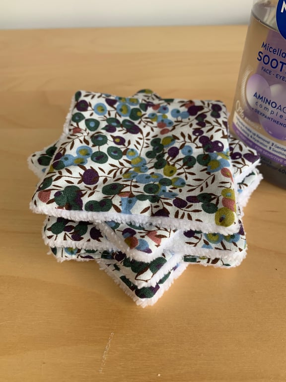 Liberty Fabric Reusable Makeup Remover Wipes