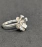 Sterling silver flower ring - Image 3
