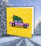 Drivin' Home For Christmas Card: The Simpsons