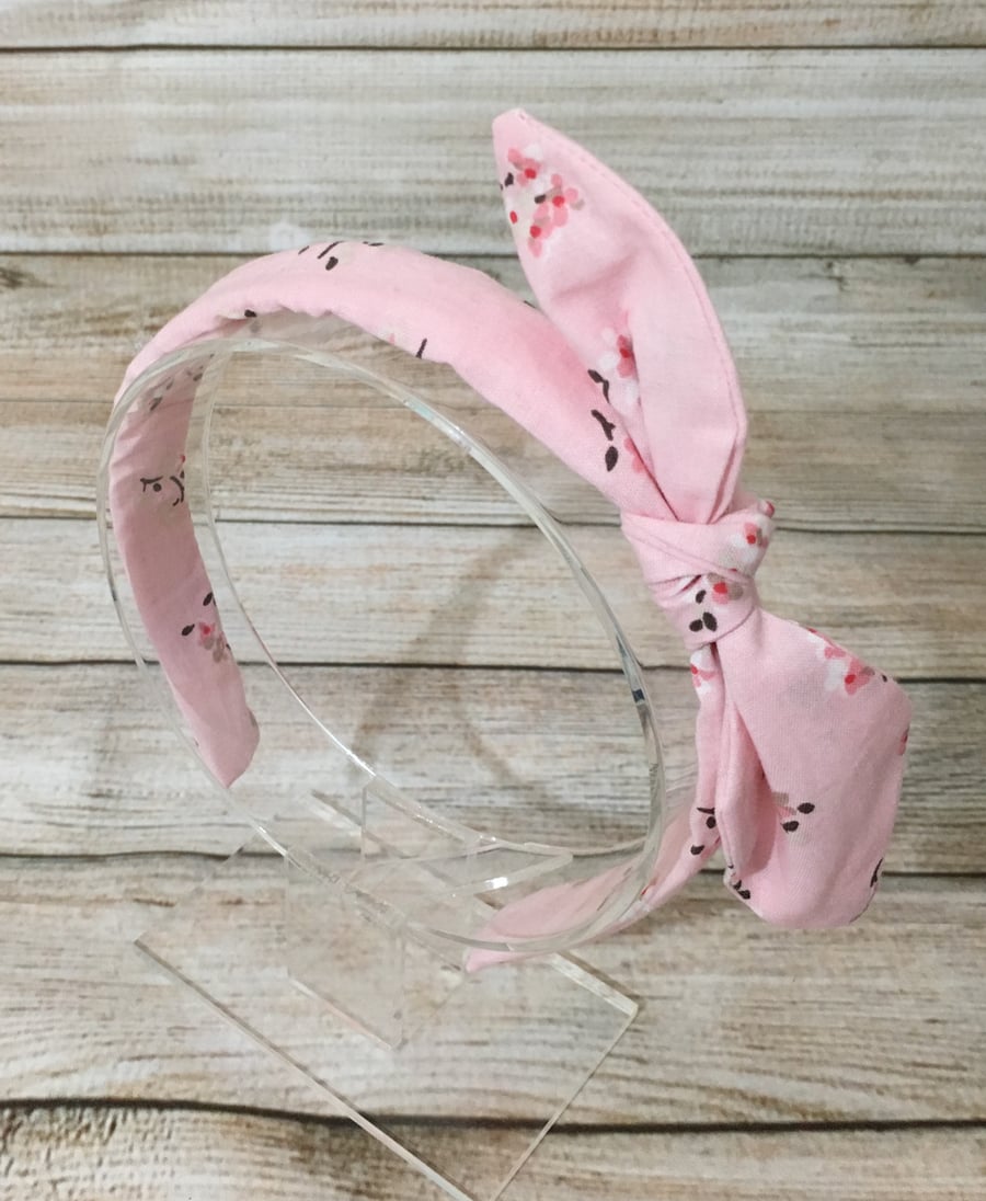 Fabric Headband featuring Cath Kidston Fabric pink