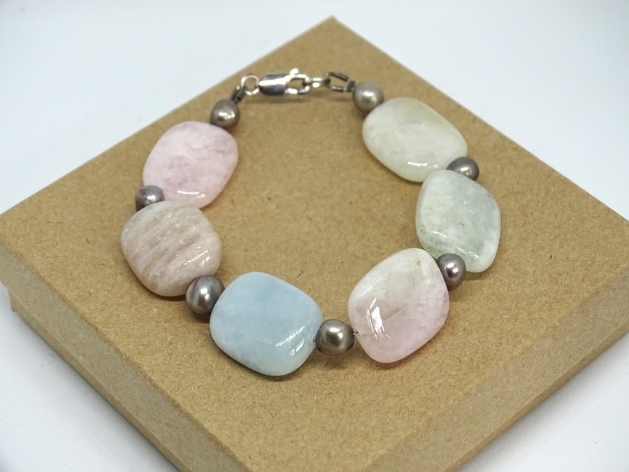 Beryl & Pearl Bracelet