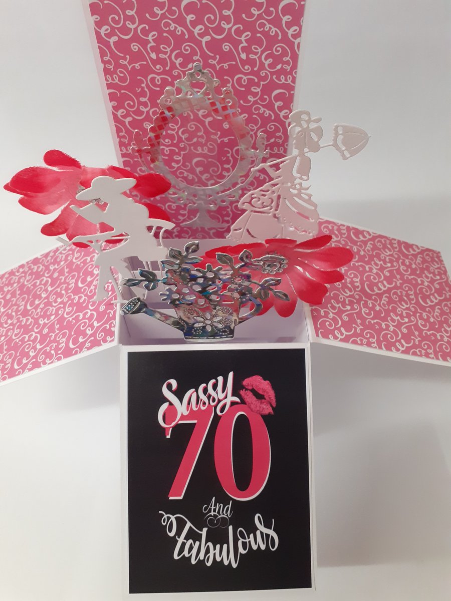 Ladies 70th Birthday Card