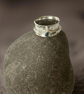 Silver Wide Band Spinner Ring With Topaz - Image 6