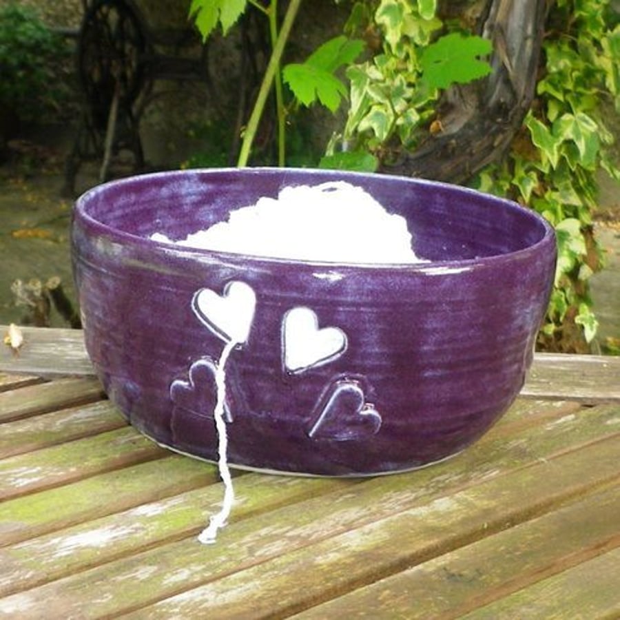 Knitting or crochet yarn/wool bowl .
