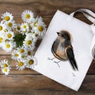 House Sparrow 100% Cotton Tote Bag, Tote Bag, Heavy Cotton Tote Bag, Birds Gifts