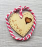 Heart - Mini hanging decoration – love token - Tag – Love heart
