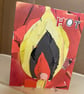 Too hot to handle now little collage card bold match design