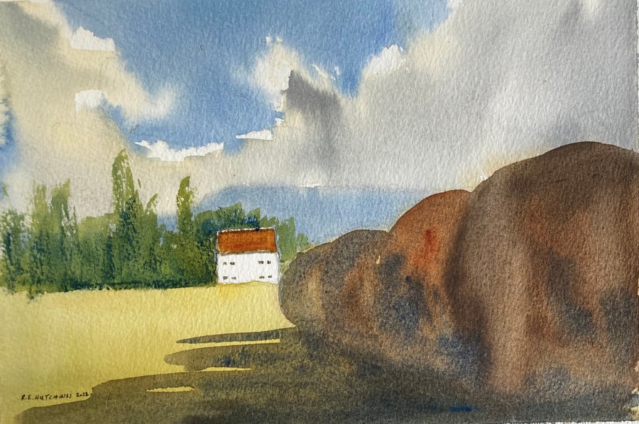 En plein air 2019 summer morning(Original Watercolour A4 size) 