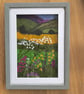 Embroidered and needle felted landscape picture  - Image 1